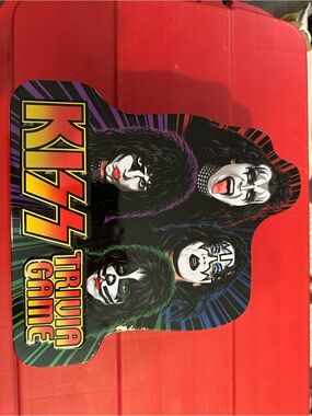 Kiss Kids Costume Trivia Game Panel - Black, White, Purple & Green Artwork